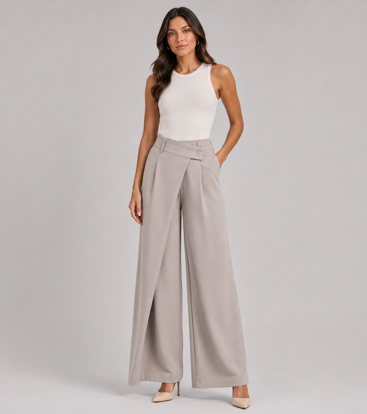 Trousers with An Asymmetrical Cut